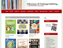 Tablet Screenshot of ordalaget.se
